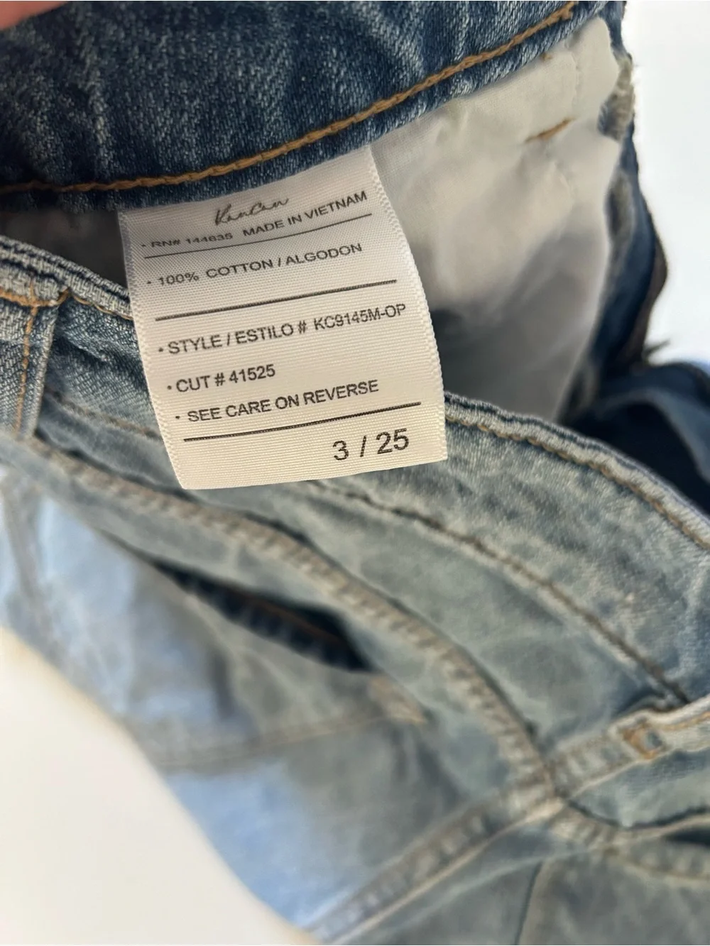 Ripped Blue Jean Shorts- size 25